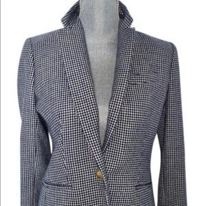 J.Crew Navy Houndstooth blazer